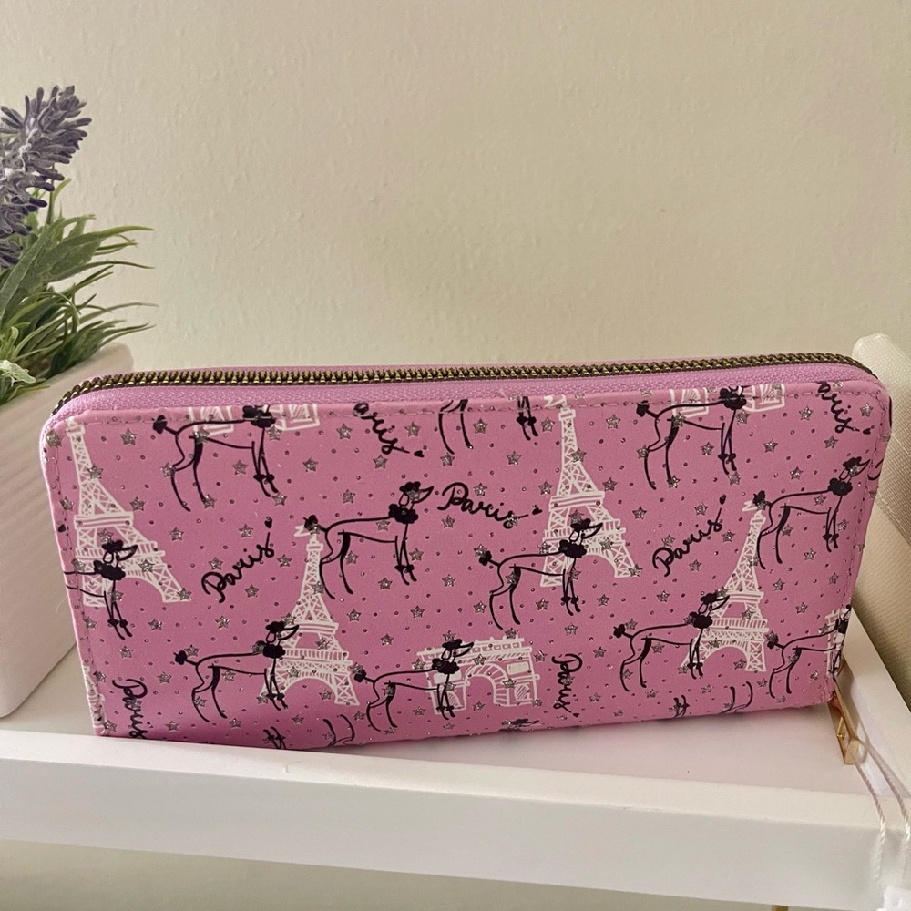 Pink Parisian Print Wallet - Picture 4 of 4